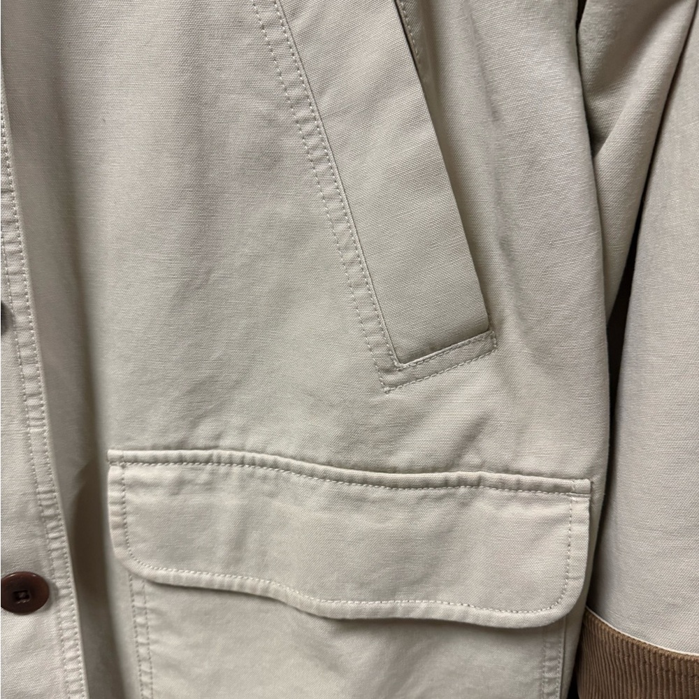 L.L. Bean Women's Cream Barn Coat Large - Picture 6 of 10